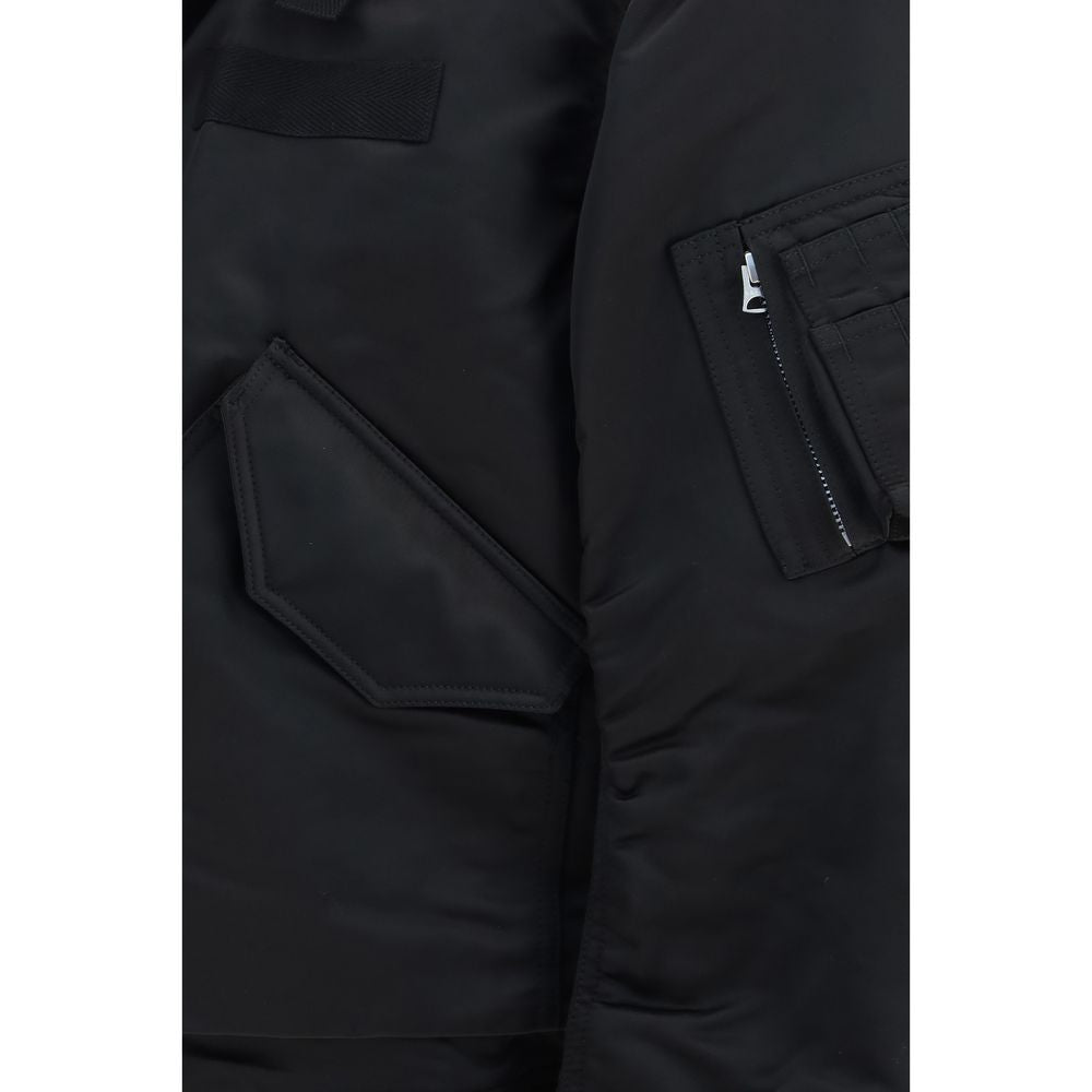 Sacai Black Cotton Bomber | Regal Royce
