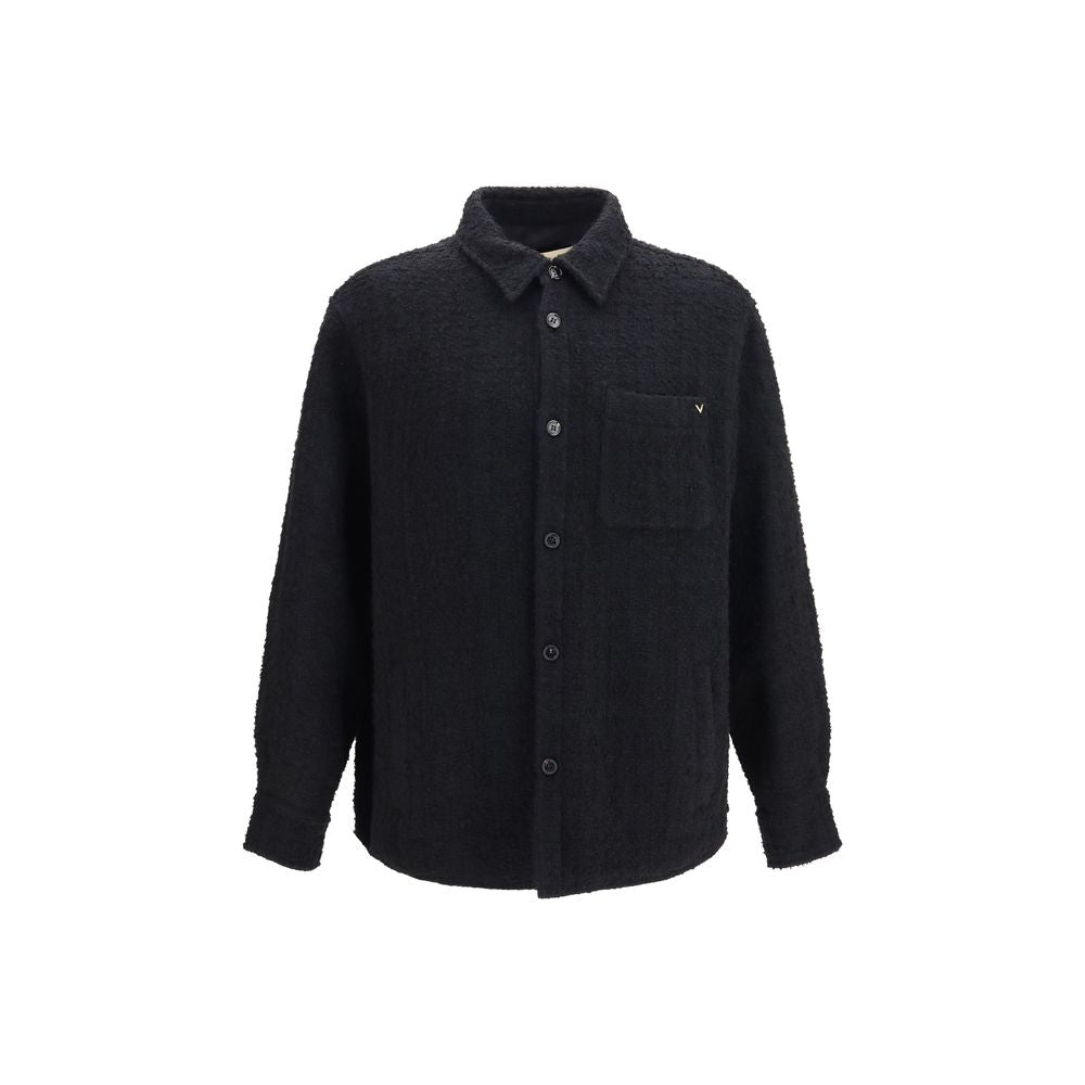 Valentino Garavani Black Cotton Full-Length Jacket | Regal Royce