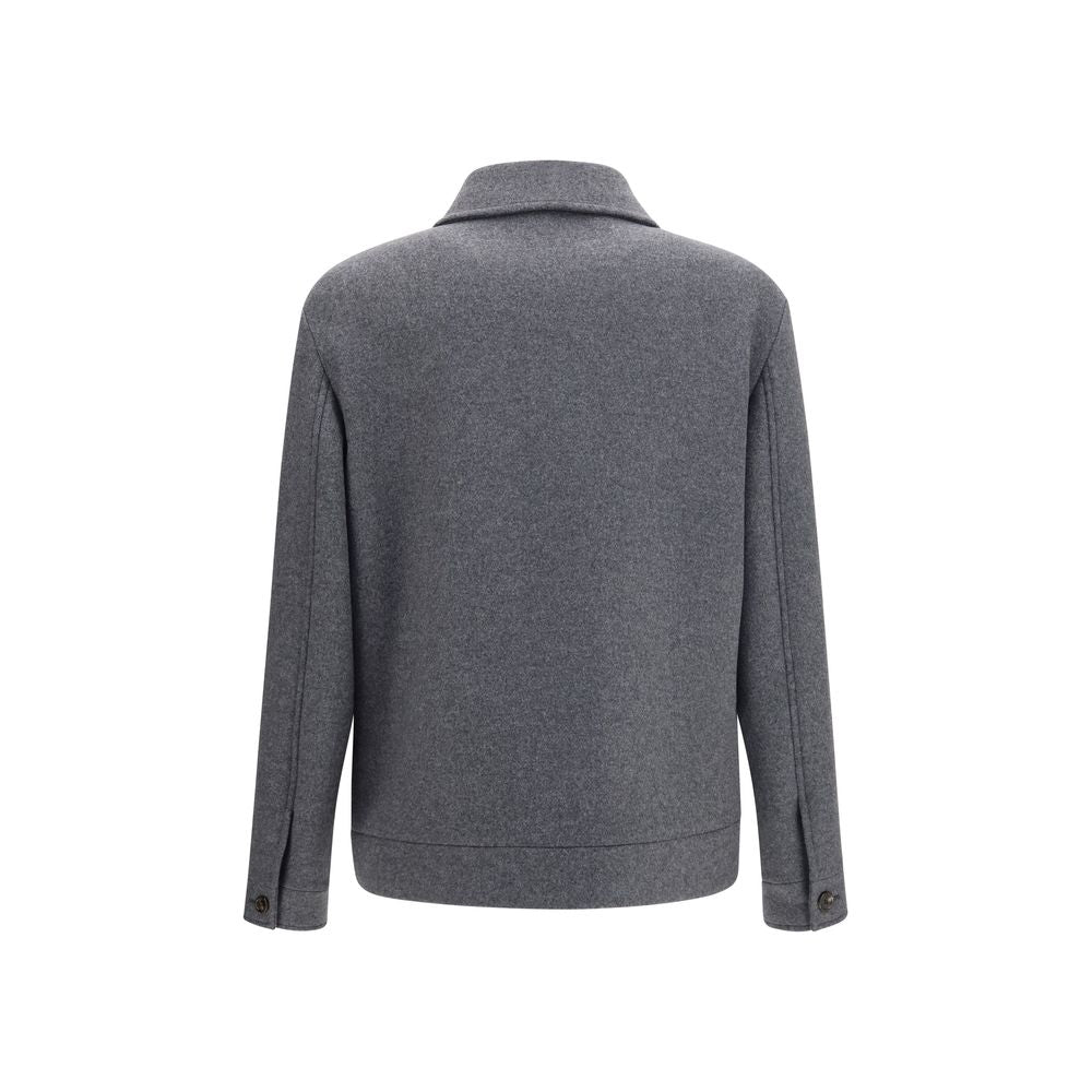 Valentino Garavani Gray Wool Oves Aries Jacket | Regal Royce