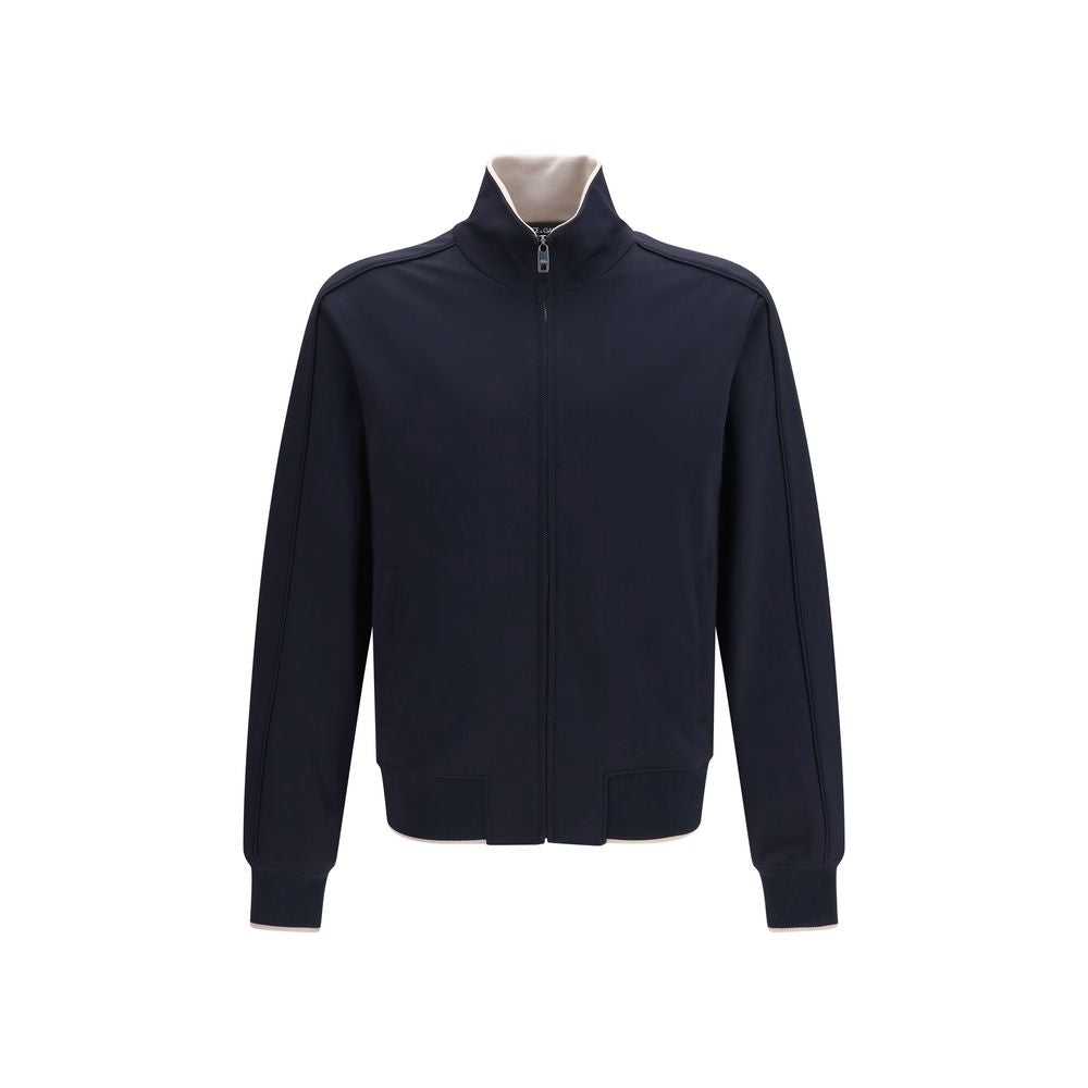 Dolce & Gabbana Blue Polyamide Full-Length Jacket | Regal Royce