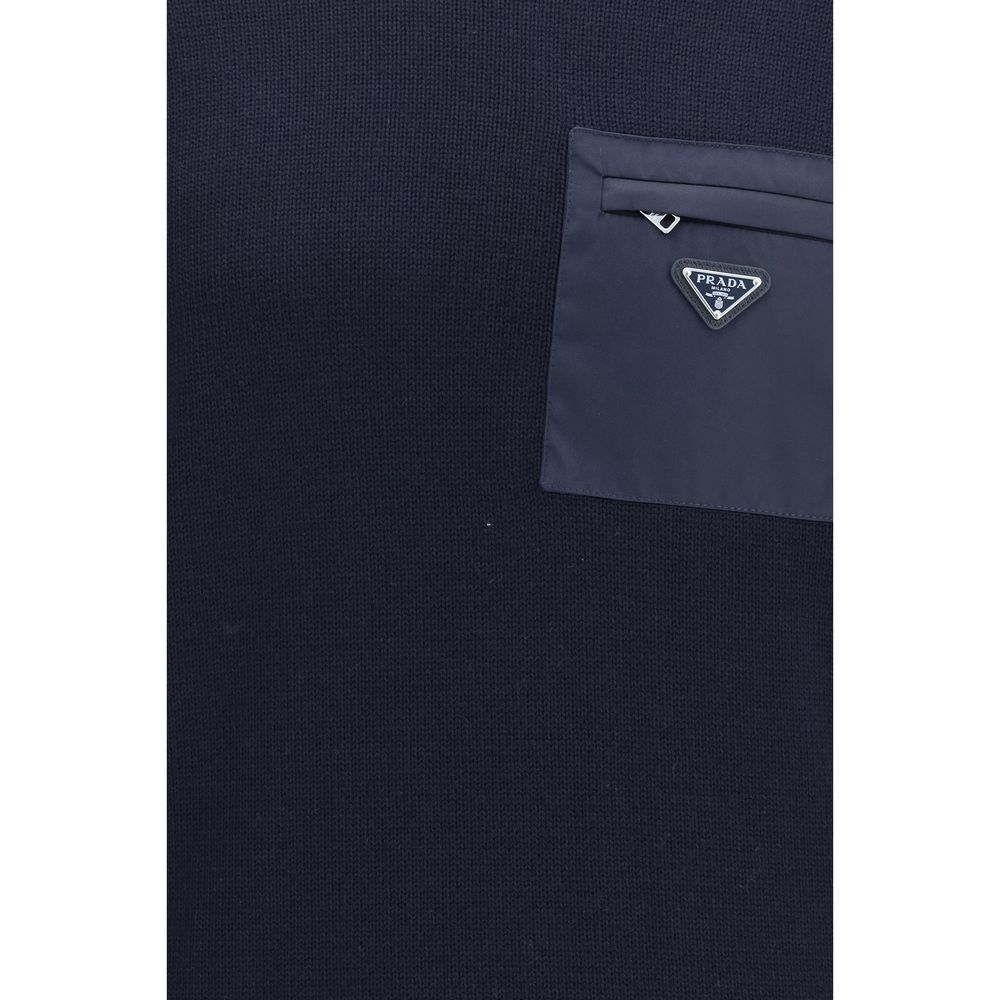 Prada Blue Wool Oves Aries Sweatshirt | Regal Royce