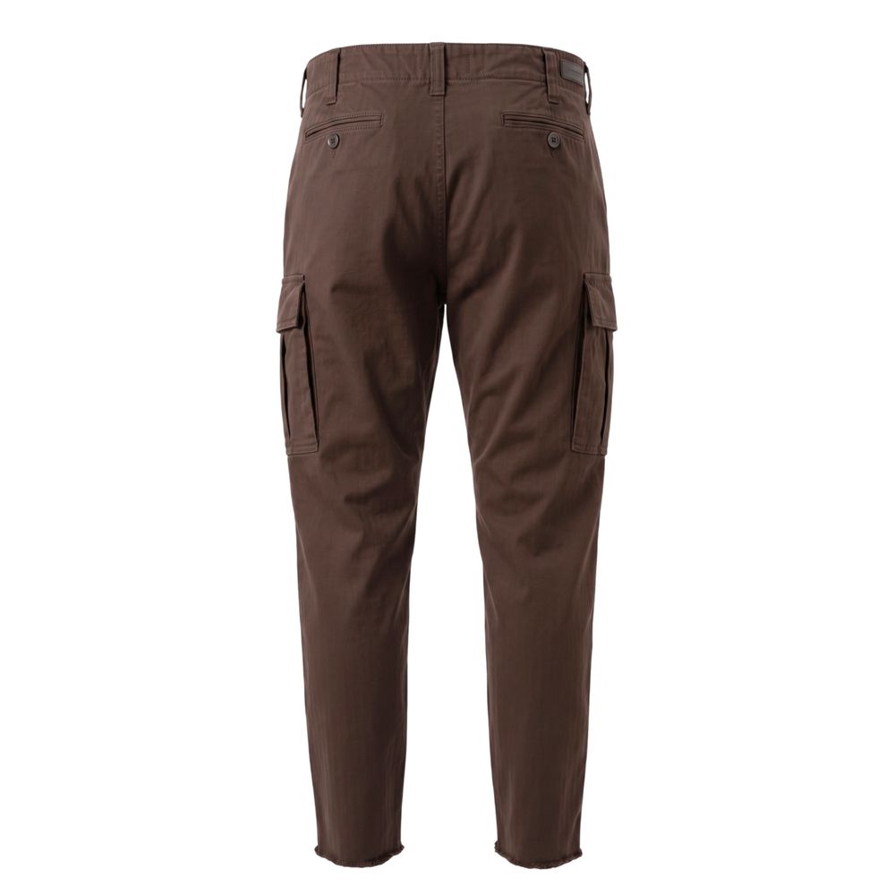 Trussardi Jeans Brown Cotton Men Pant | Regal Royce