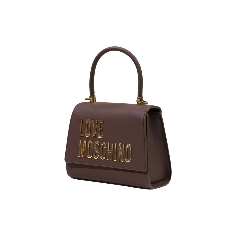 Love Moschino Brown Polyethylene Handbag | Regal Royce