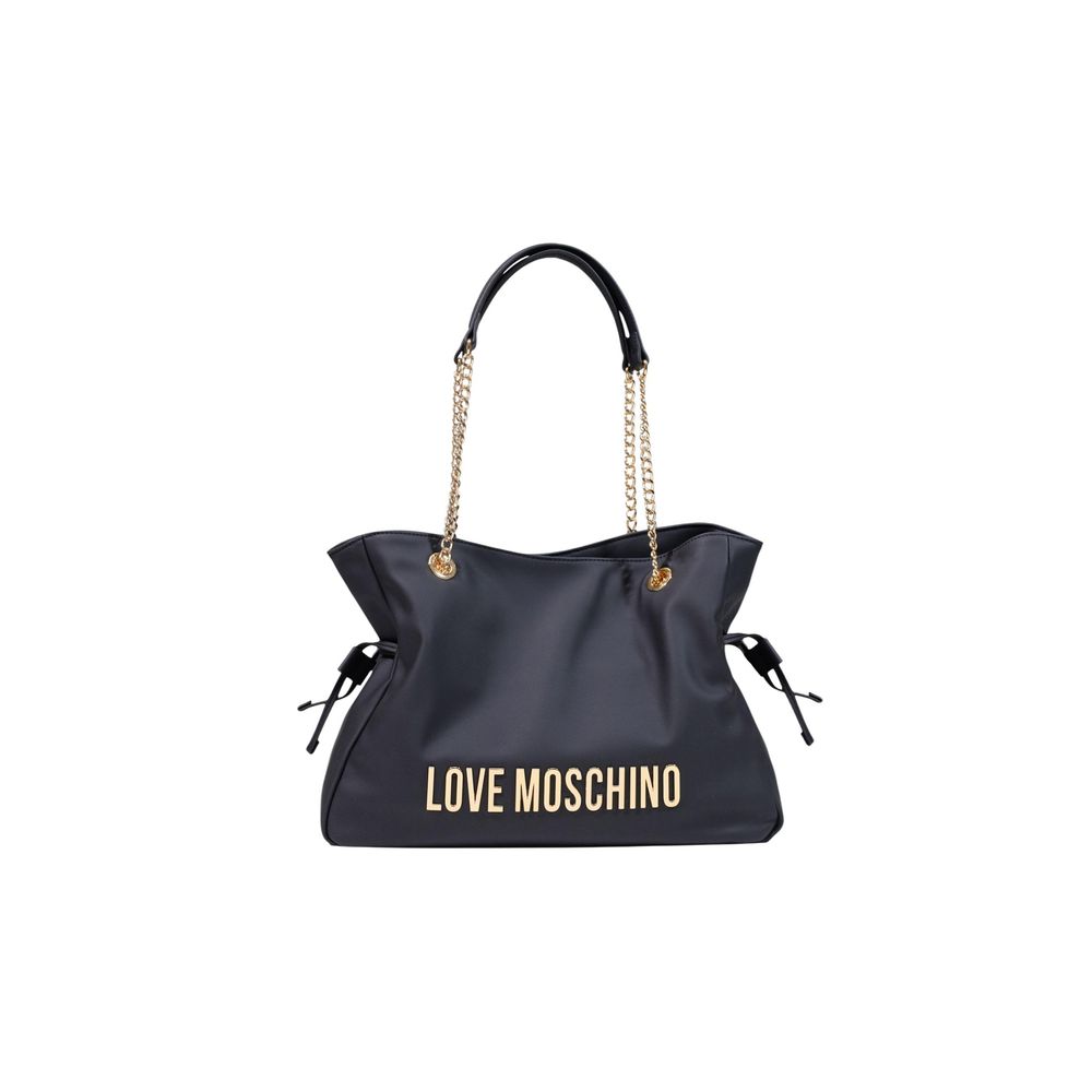 Love Moschino Black Polyester Handbag | Regal Royce