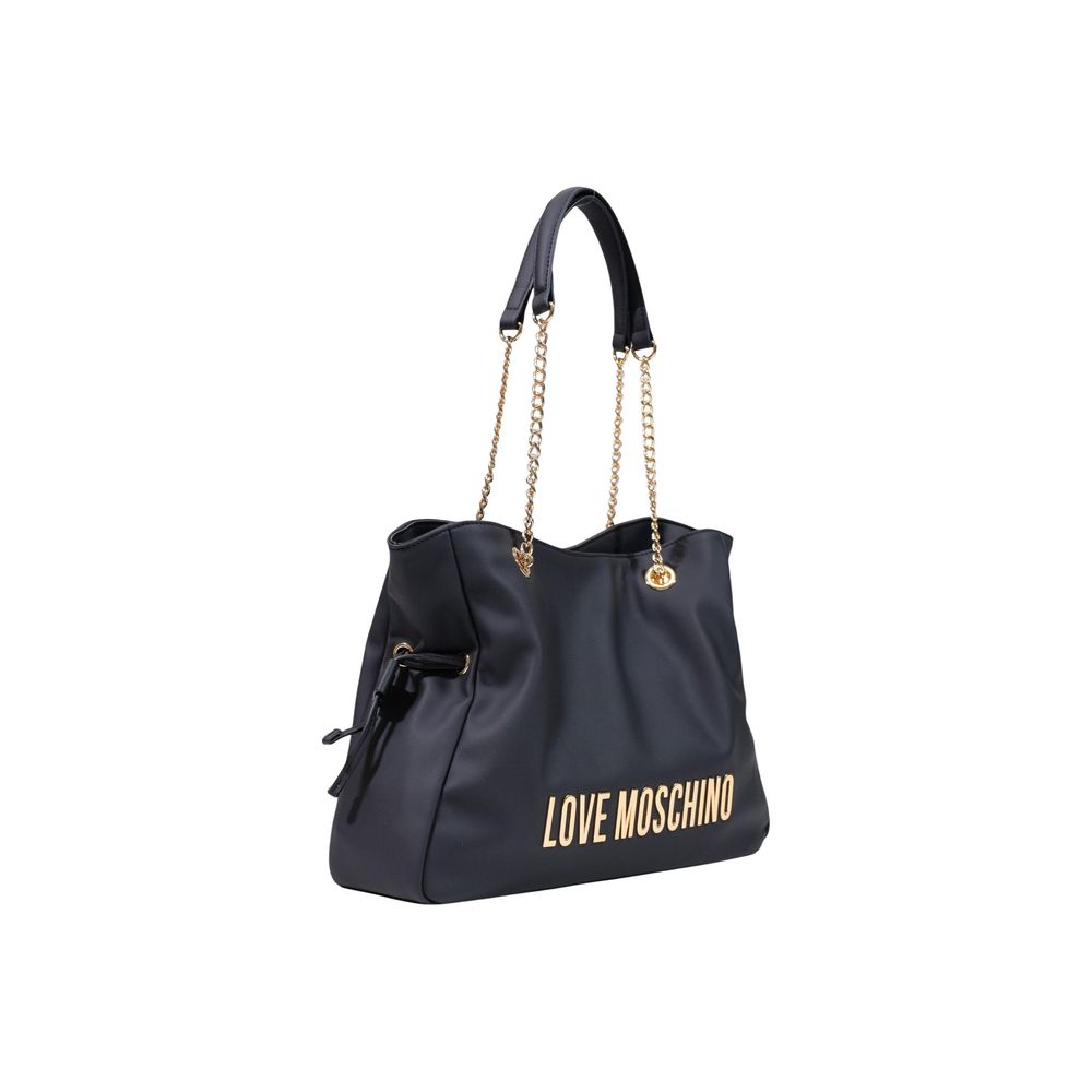 Love Moschino Black Polyester Handbag | Regal Royce
