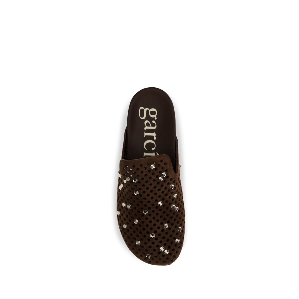 Pedro García Brown Calf Leather Bos Taurus Mules | Regal Royce