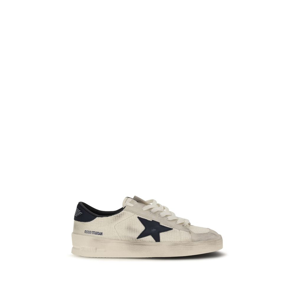 Golden Goose Beige Calf Leather Bos Taurus Athletic Sneakers | Regal Royce