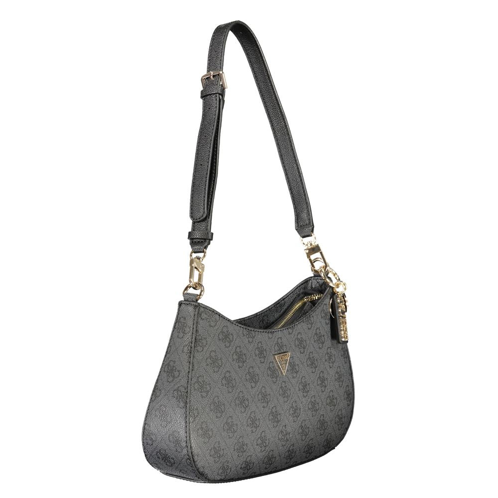 Guess Jeans Black Polyurethane Women Handbag | Regal Royce
