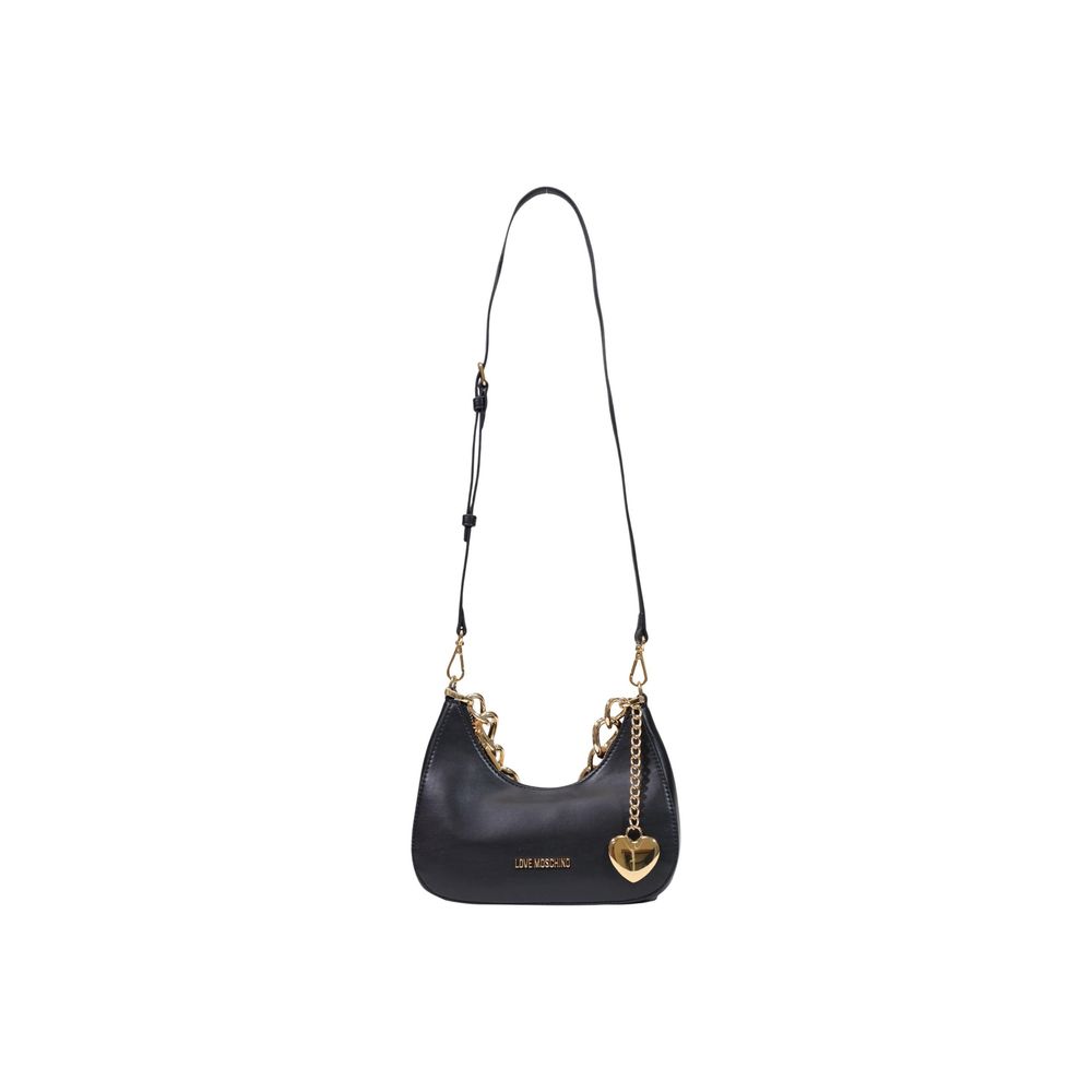 Love Moschino Black Polyester Handbag | Regal Royce