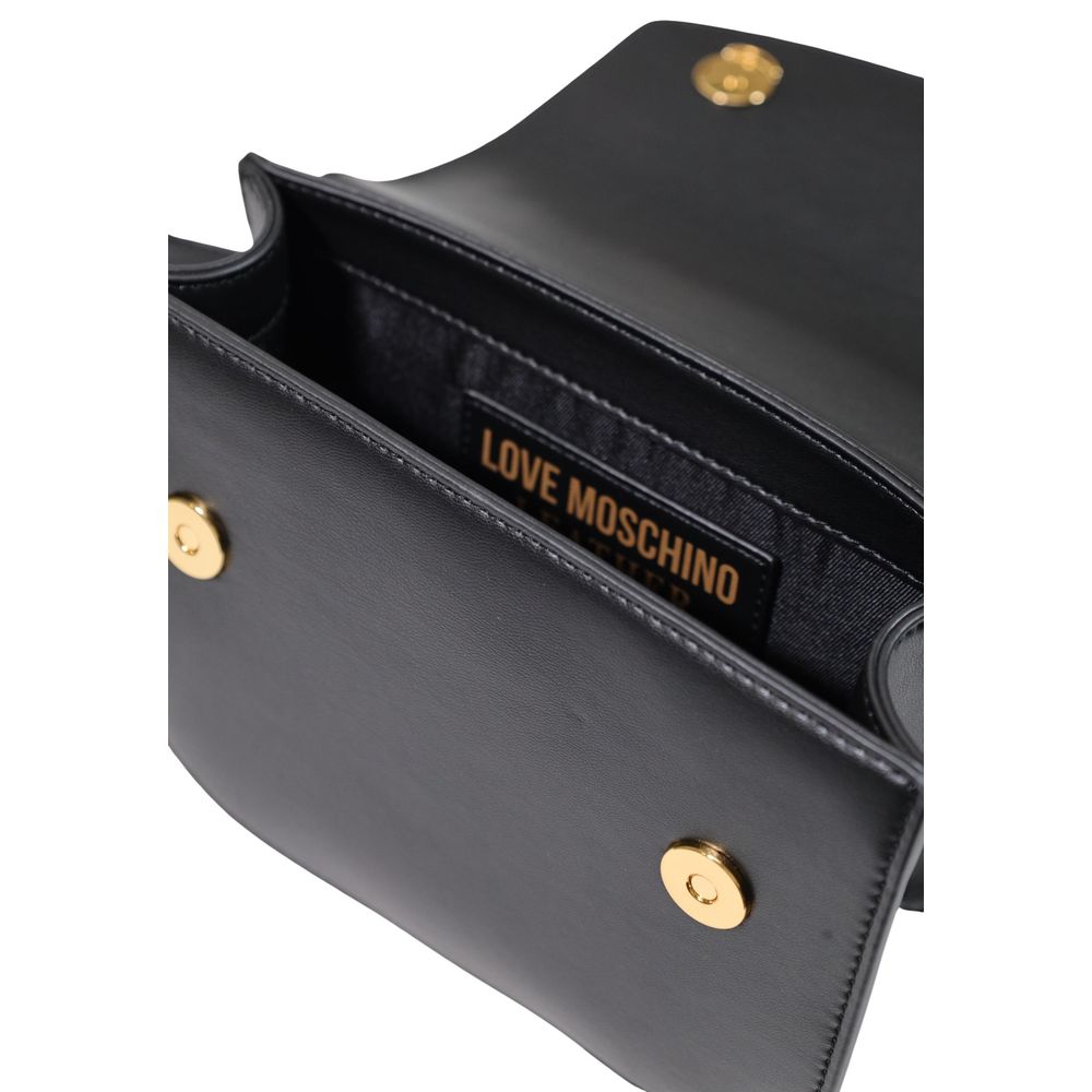 Love Moschino Black Polyester Handbag | Regal Royce