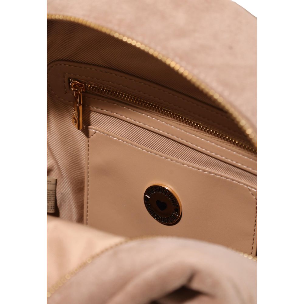 Love Moschino Beige Polyester Backpack | Regal Royce