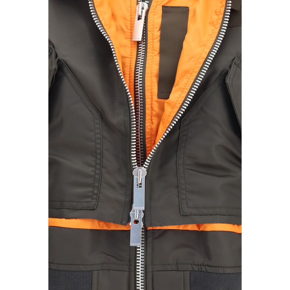 Sacai Bicolor Nylon Bomber | Regal Royce