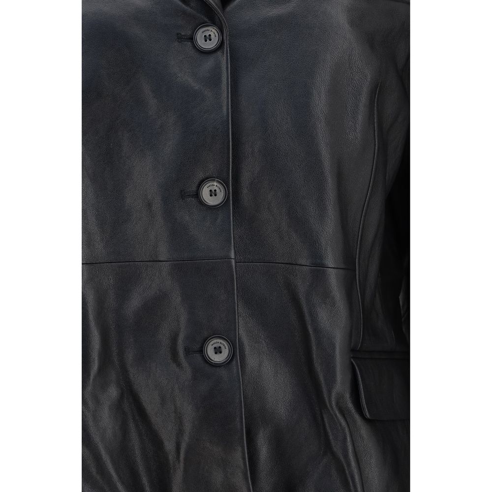 Magda Butrym Black Lambskin Blazer | Regal Royce
