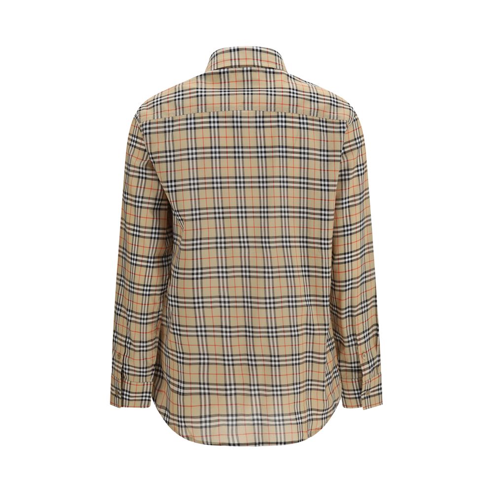 Burberry Beige Cotton Pattern Shirt | Regal Royce