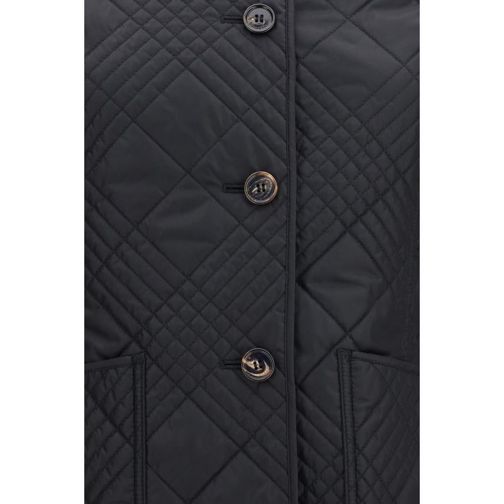 Burberry Black Polyamide Full-Length Jacket | Regal Royce