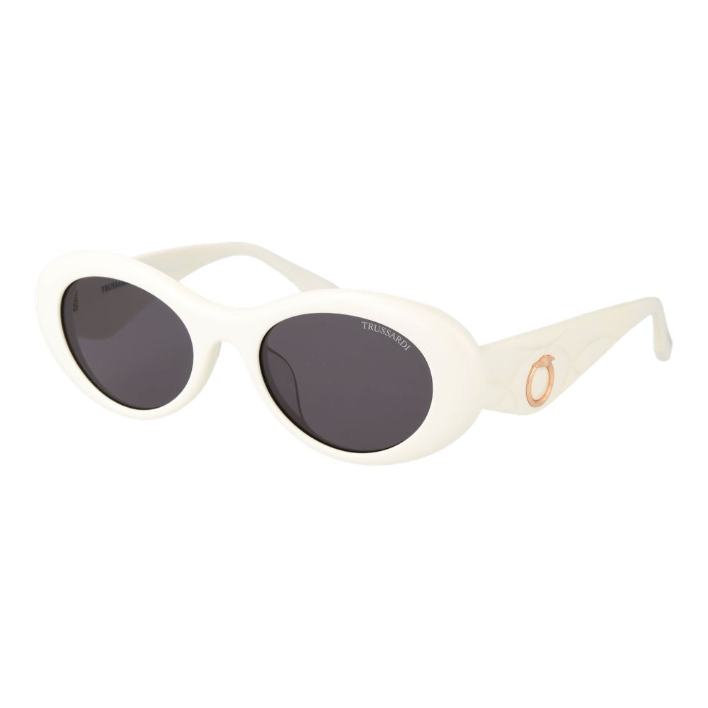 Trussardi White Acetate Sunglasses | Regal Royce