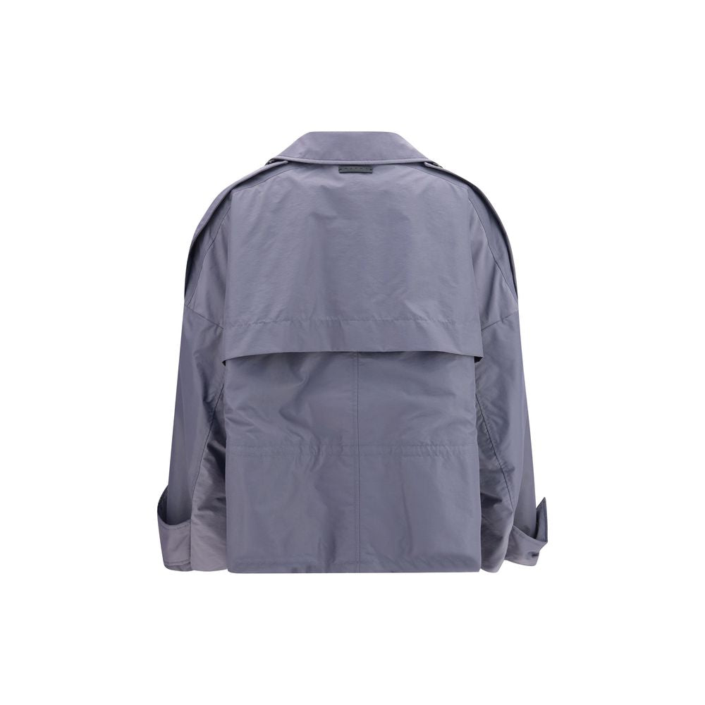 Marni Gray Polyamide Full-Length Jacket | Regal Royce