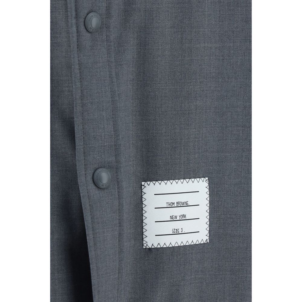 Thom Browne Gray Wool Oves Aries Dress Shirt | Regal Royce