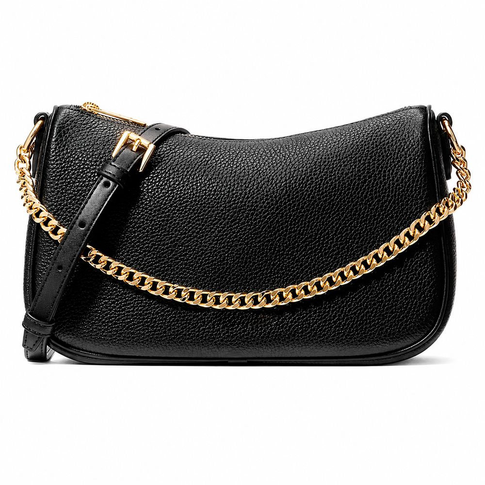 Michael Kors Black Leather Shoulder Bag | Regal Royce