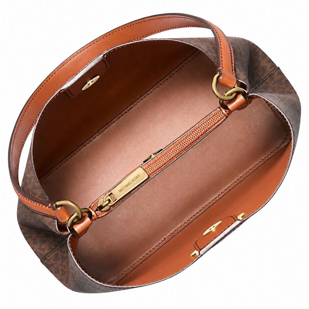 Michael Kors Brown Canvas Shoulder Bag | Regal Royce