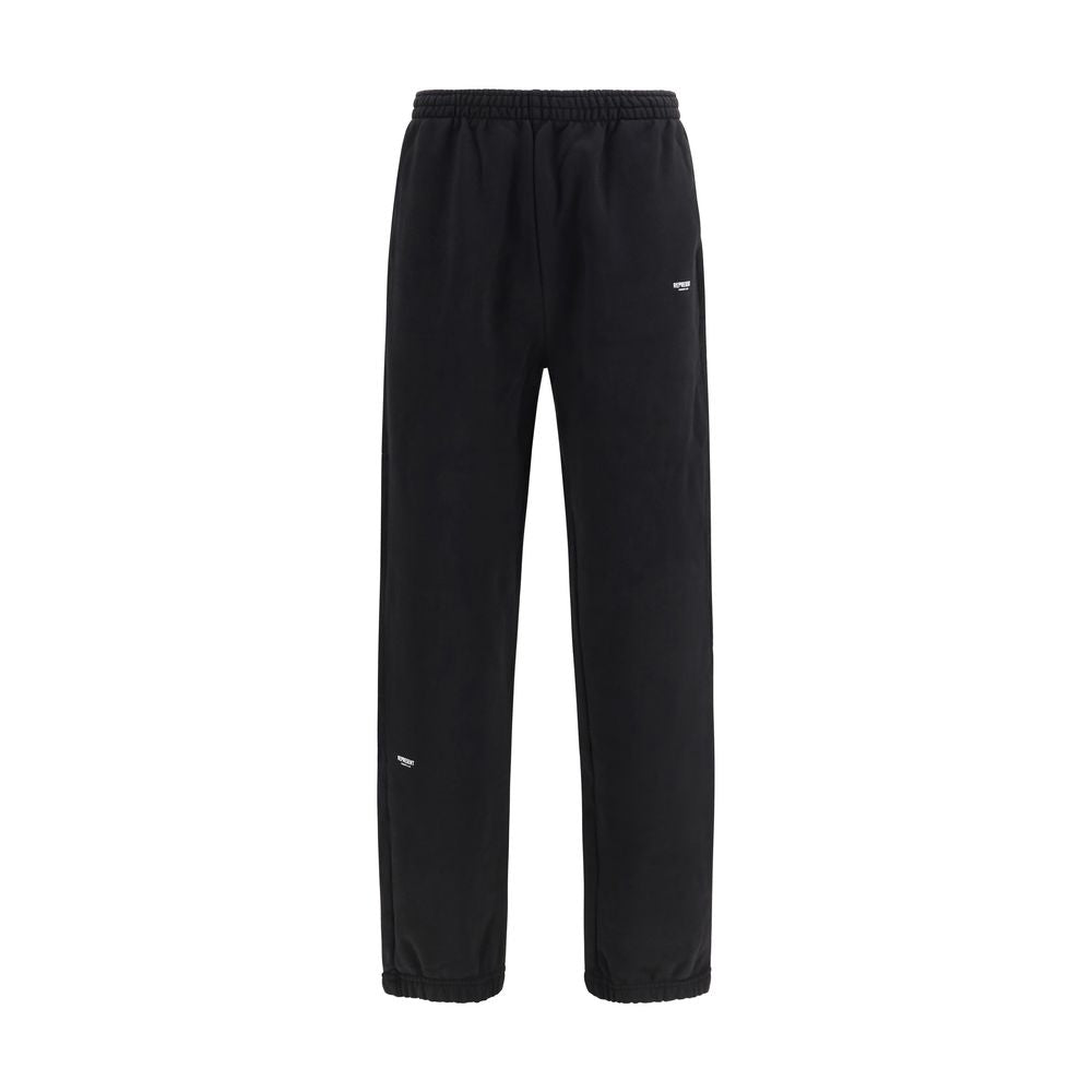 Represent Black Cotton Athletic Pants | Regal Royce