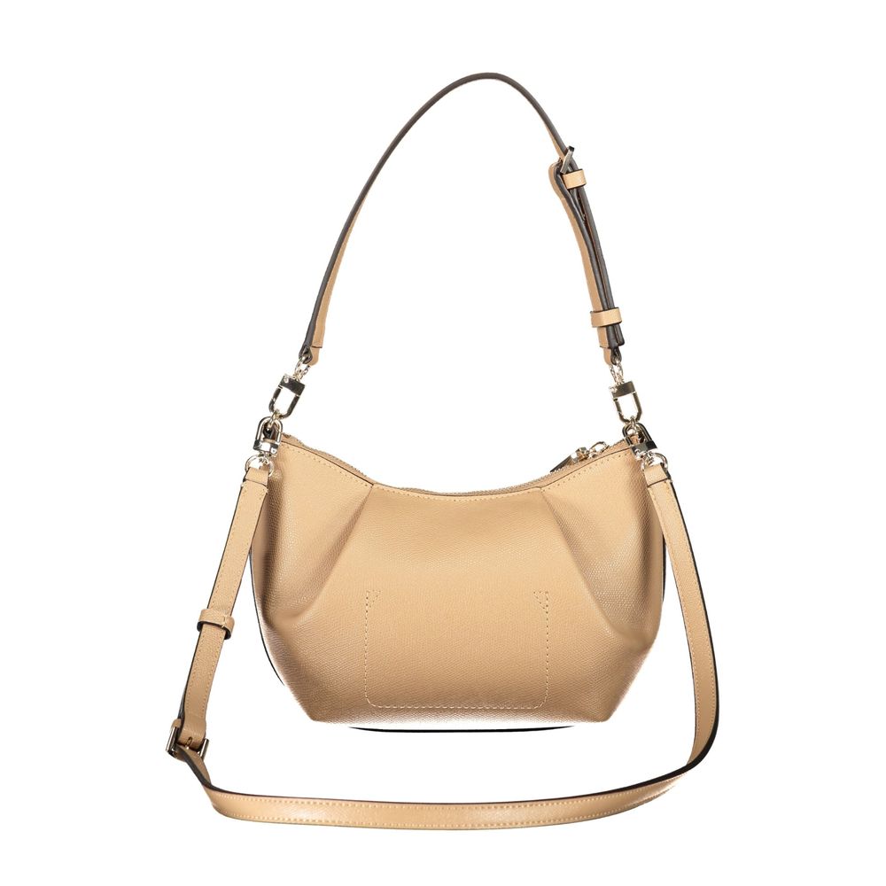Guess Jeans Beige Polyurethane Women's Bag | Regal Royce