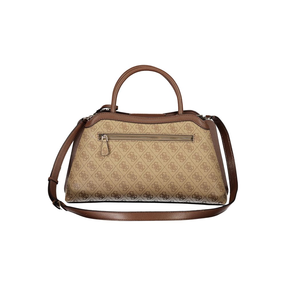 Guess Jeans Beige Polyurethane Women's Bag | Regal Royce