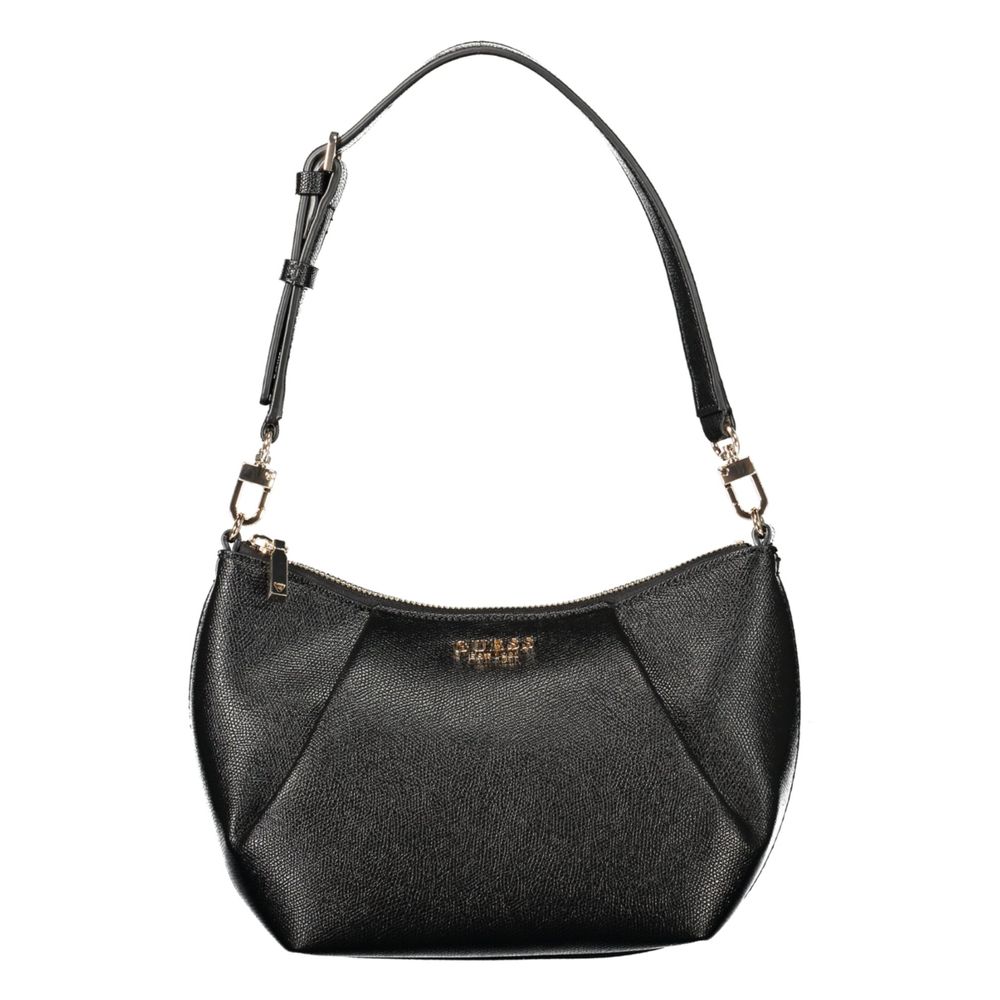 Guess Jeans Black Polyurethane Women's Bag | Regal Royce