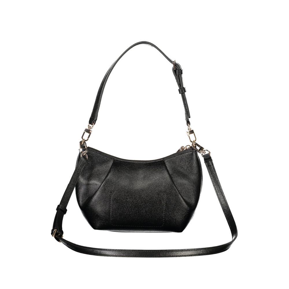 Guess Jeans Black Polyurethane Women's Bag | Regal Royce