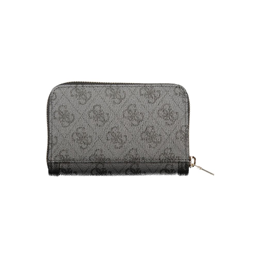 Guess Jeans Black Polyurethane Women's Wallet | Regal Royce