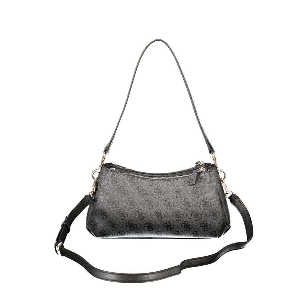 Guess Jeans Black Polyethylene Handbag | Regal Royce