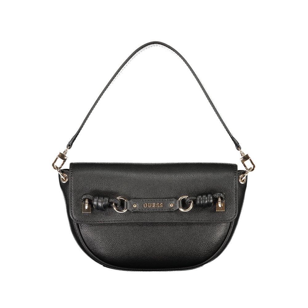 Guess Jeans Black Polyethylene Handbag | Regal Royce