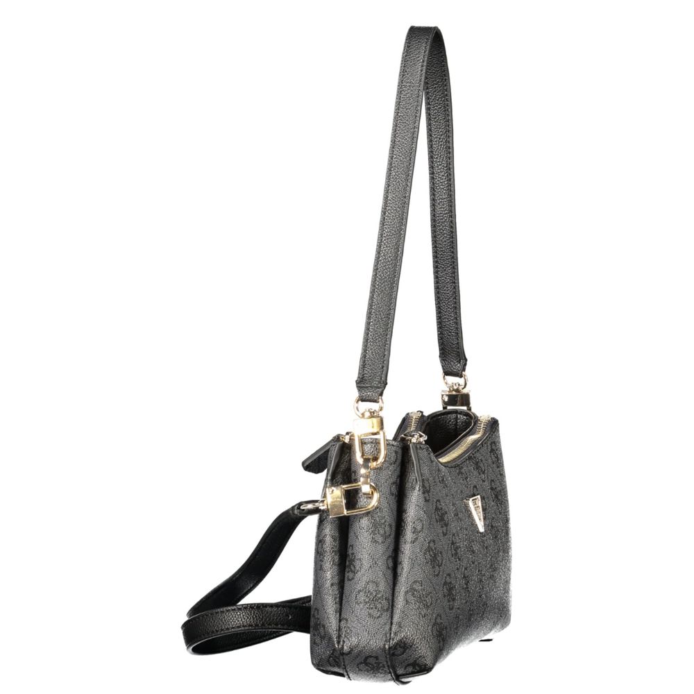 Guess Jeans Black Polyethylene Handbag | Regal Royce