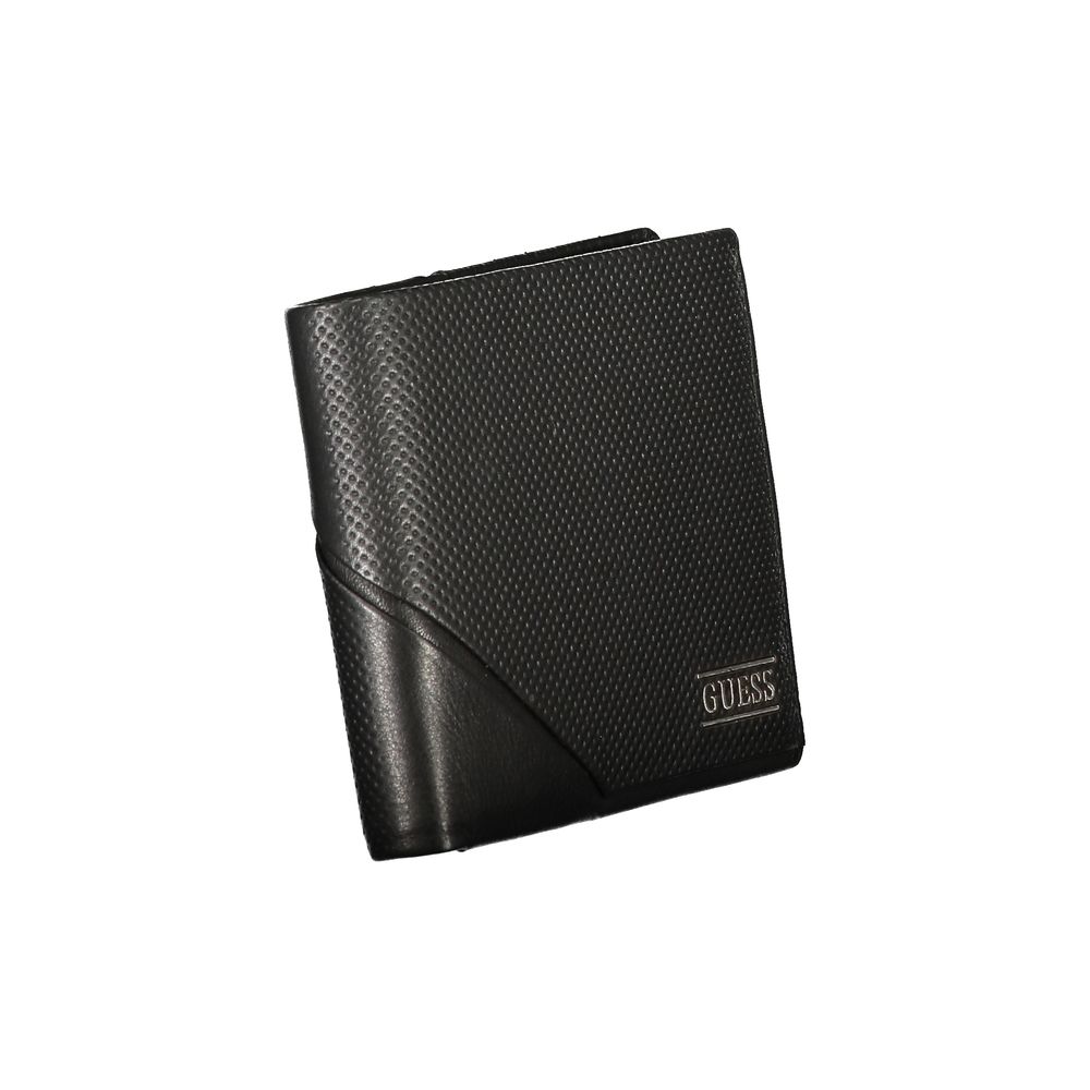Guess Jeans Black Leather Wallet | Regal Royce