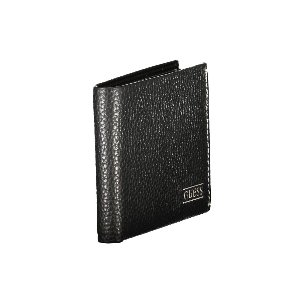 Guess Jeans Black Leather Wallet | Regal Royce