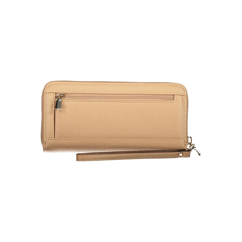 Guess Jeans Beige Polyethylene Wallet | Regal Royce