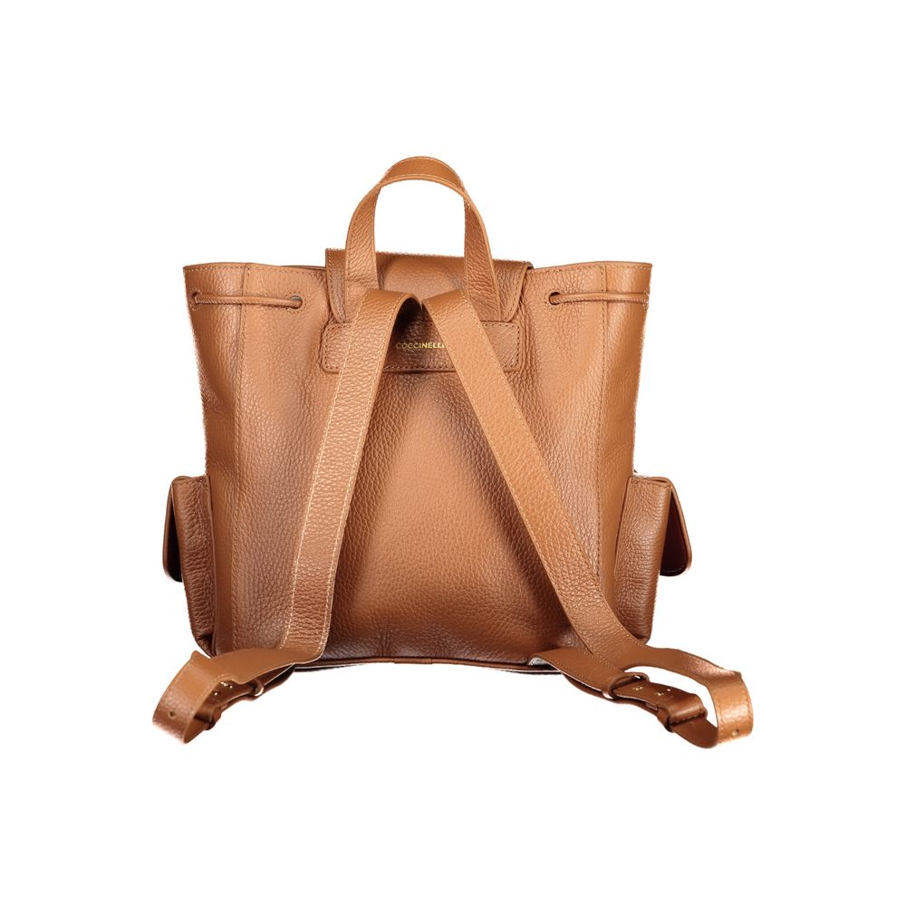 Coccinelle Brown Leather Backpack | Regal Royce