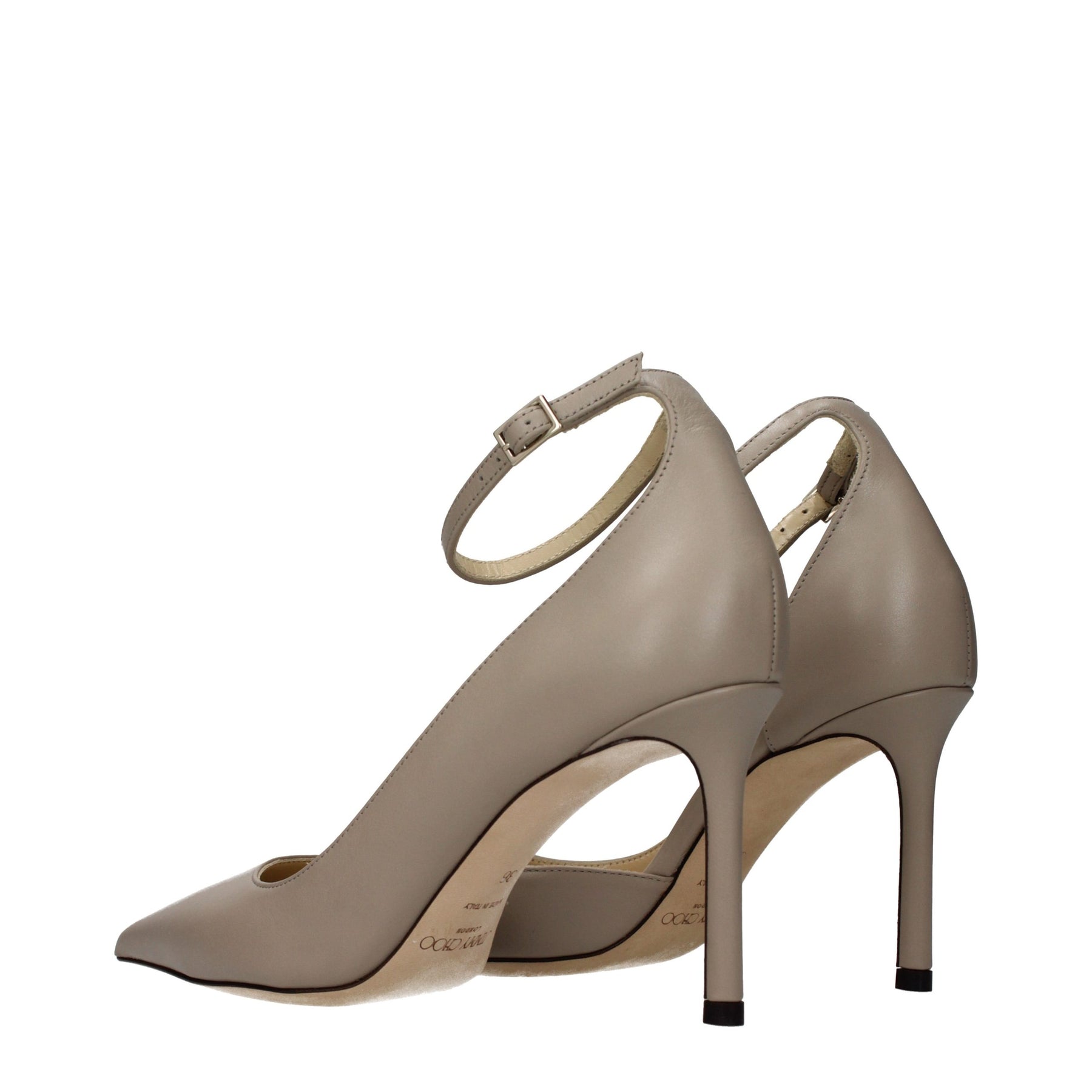 Jimmy Choo Gray Leather High Heel Pumps | Regal Royce