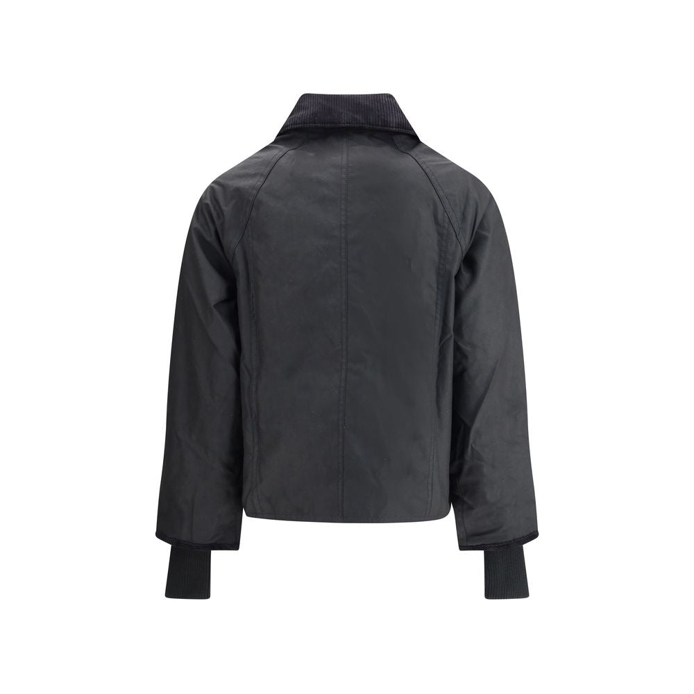 Barbour Black Cotton Full-Length Jacket | Regal Royce