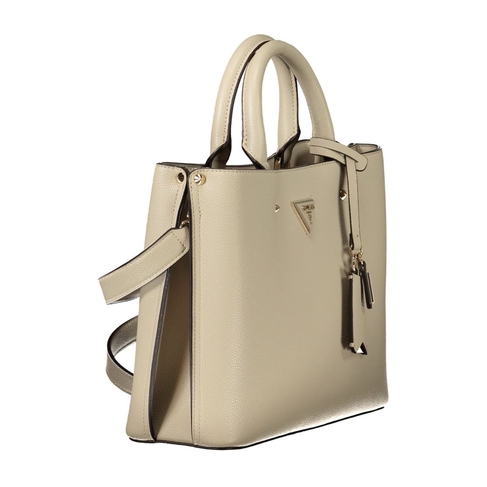 Guess Jeans Beige Polyurethane Women Bag | Regal Royce
