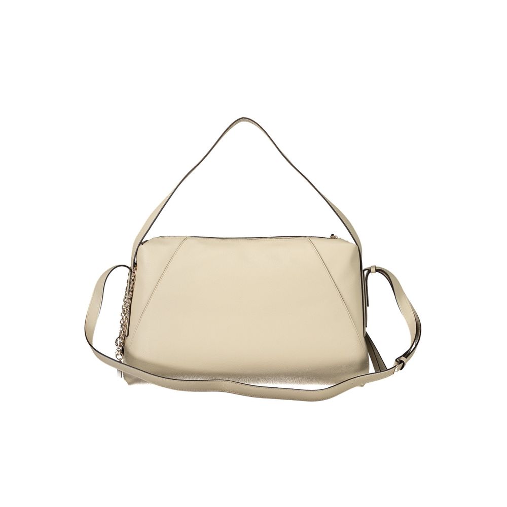 Guess Jeans Beige Polyurethane Women's Bag | Regal Royce