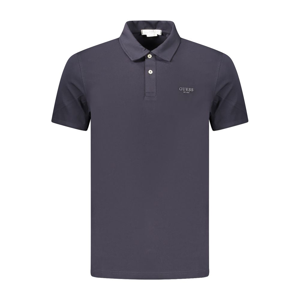 Guess Jeans Blue Cotton Mens Polo Shirt | Regal Royce
