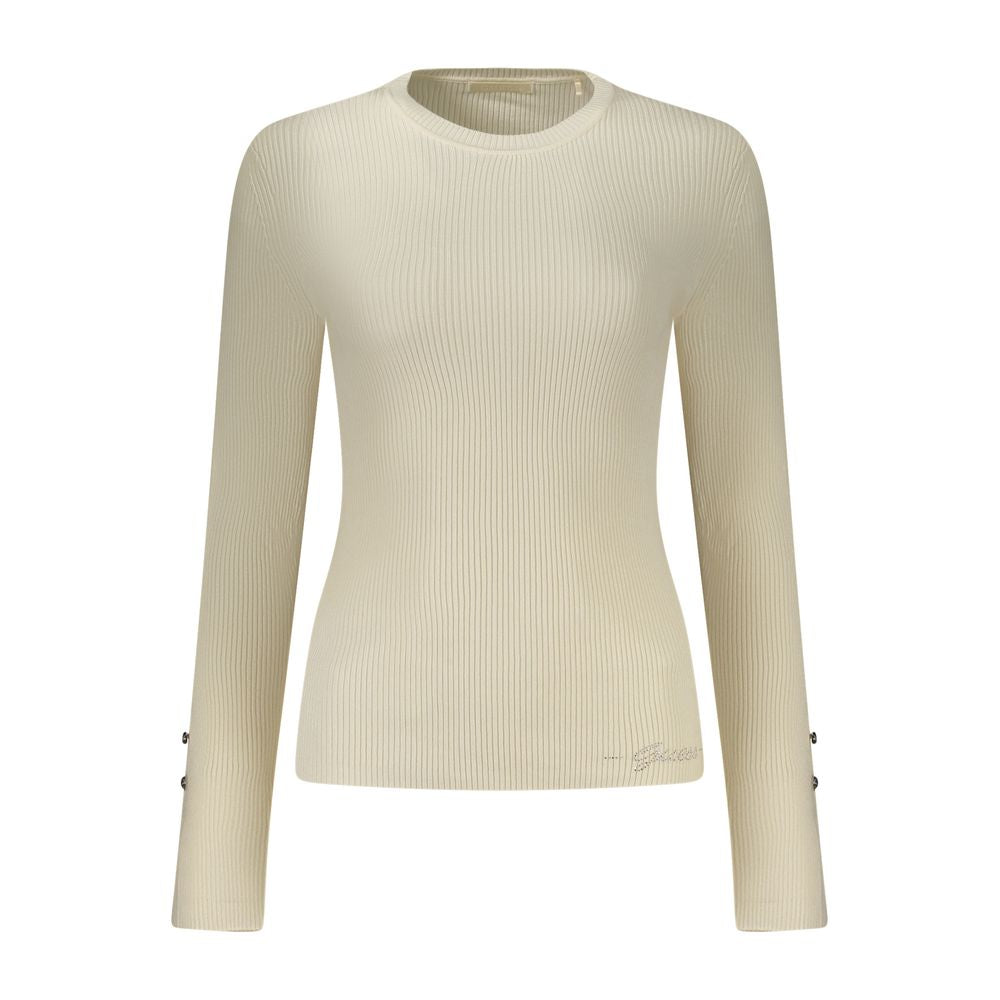 Guess Jeans Bianco Viscose Women Sweater | Regal Royce