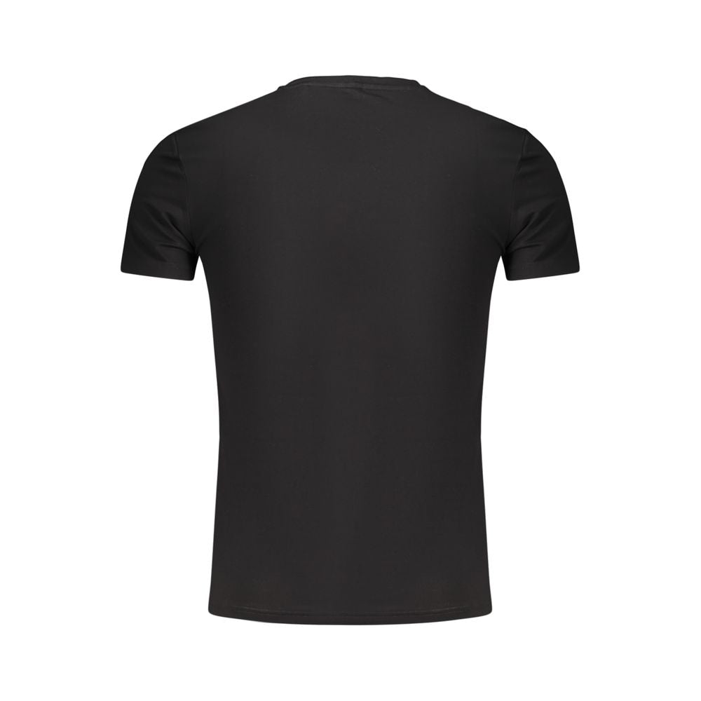 Guess Jeans Black Cotton Mens T-Shirt | Regal Royce
