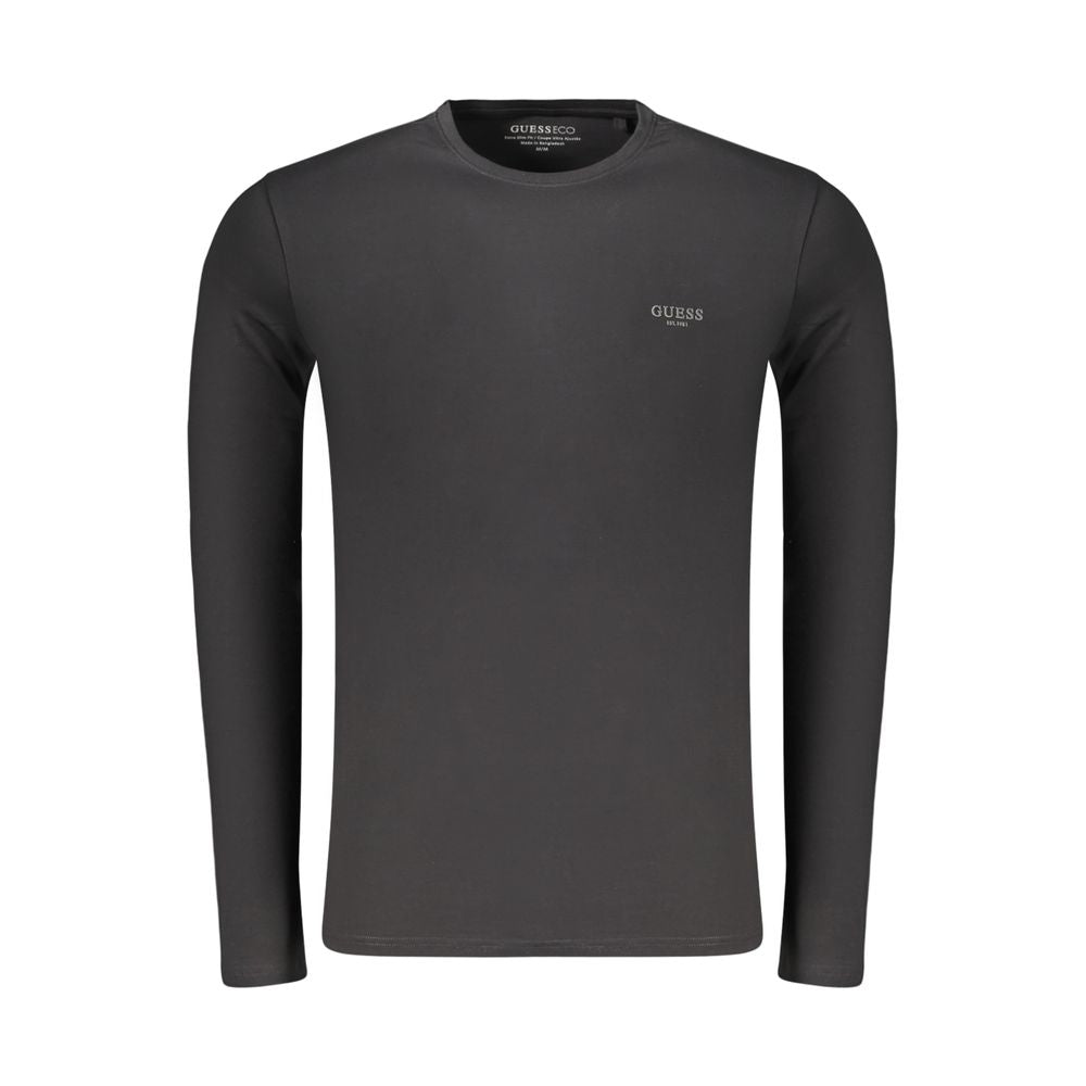 Guess Jeans Black Cotton Men's T-Shirt | Regal Royce