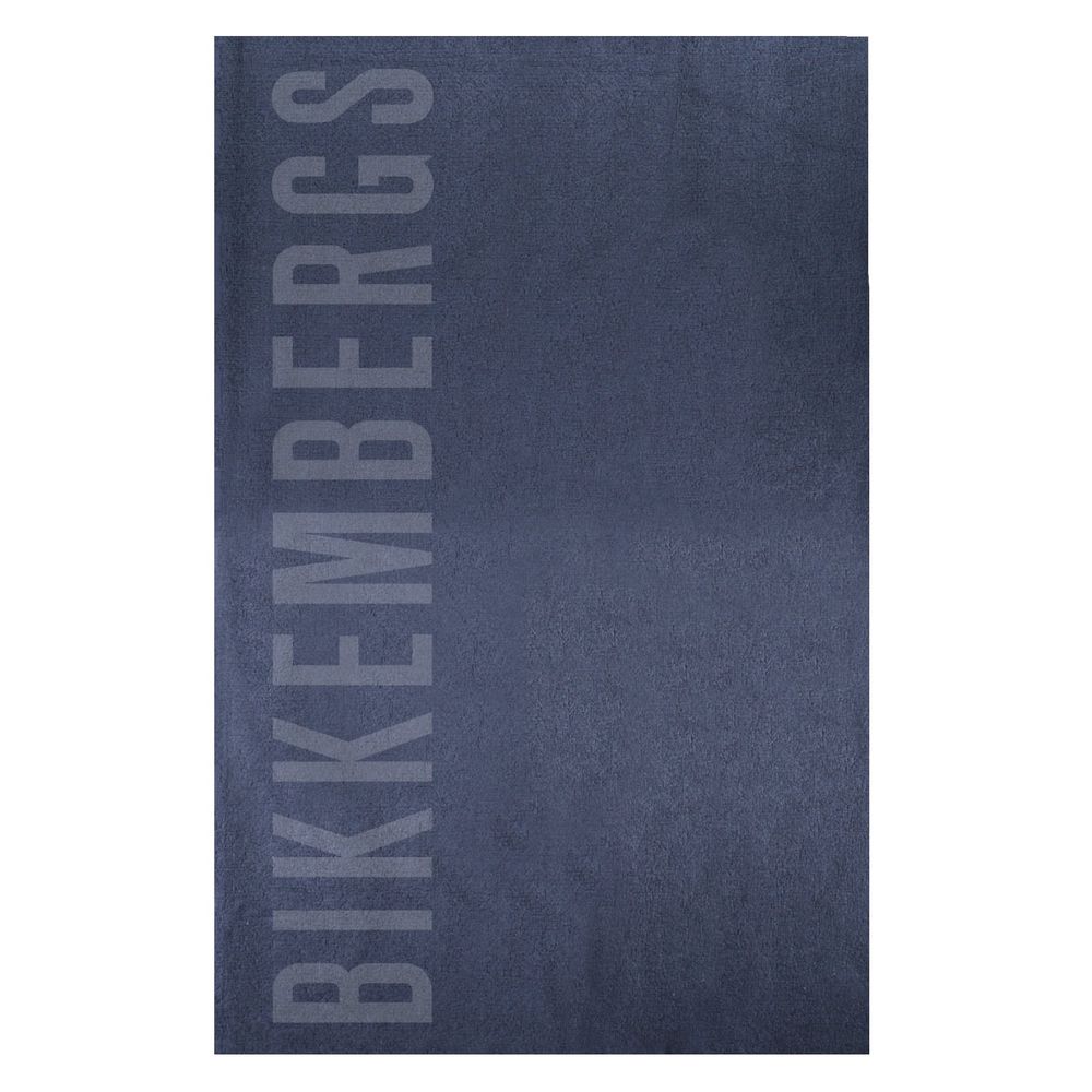Bikkembergs Blue Cotton Men's Towel | Regal Royce