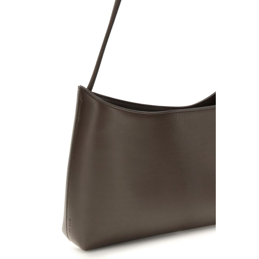 The Row Brown Calf Leather Bos Taurus Shoulder Bag | Regal Royce