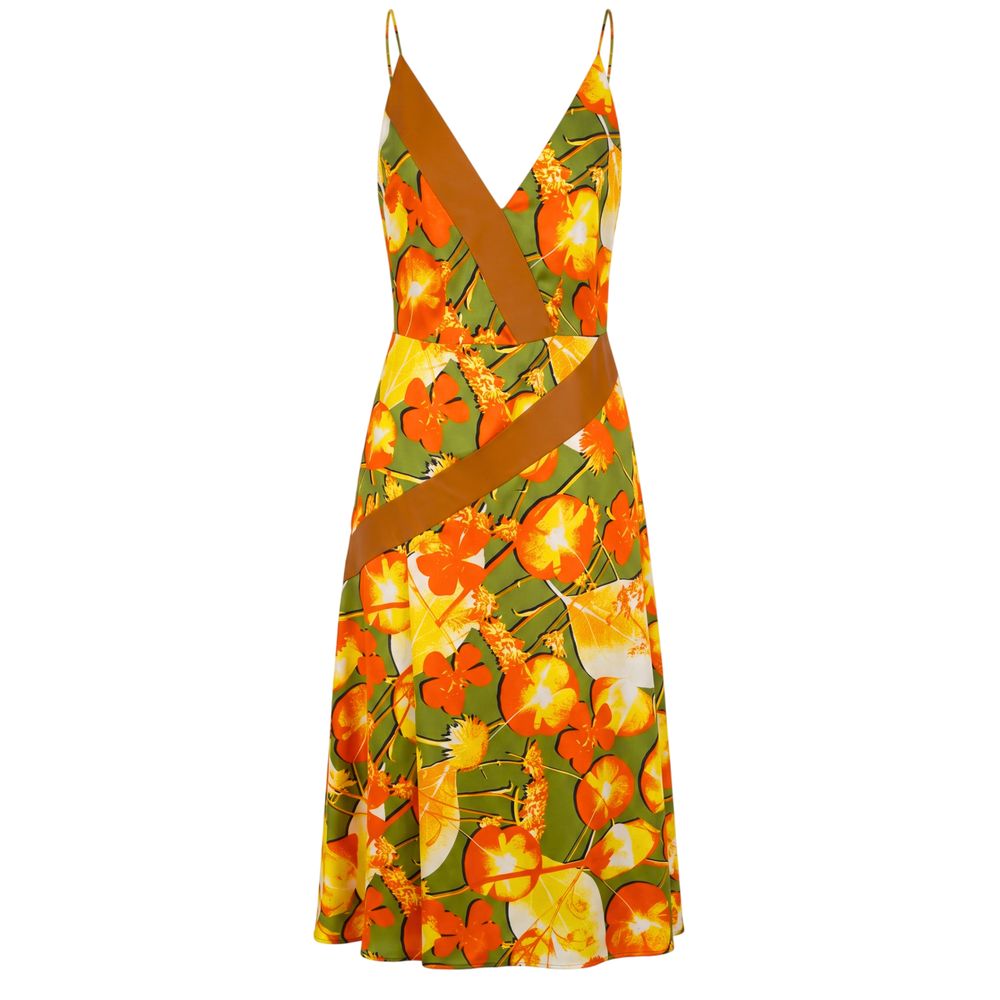 Trussardi Yellow Silk Women Dress | Regal Royce