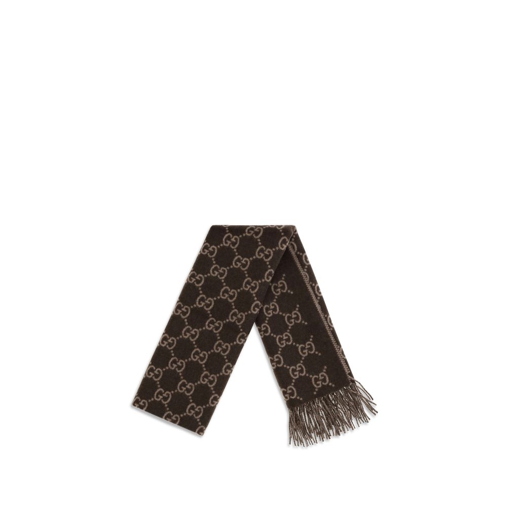 Gucci Brown Cashmere Scarf | Regal Royce