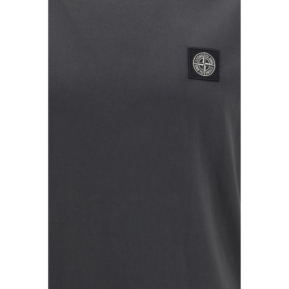 Stone Island Gray Cotton T-Shirt | Regal Royce